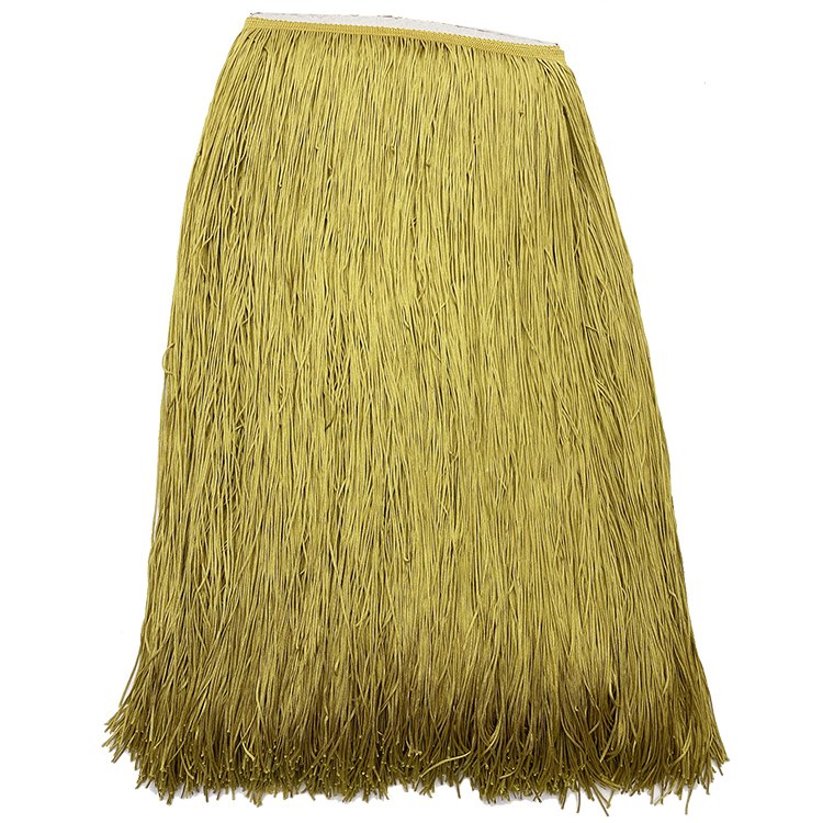 Wholesale 50cm Long Encryption Polyester Tassel Fringe Lace Trimming For Boho Latin Dance Dress