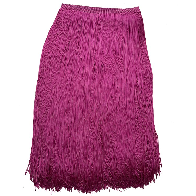 Wholesale 50cm Long Encryption Polyester Tassel Fringe Lace Trimming For Boho Latin Dance Dress
