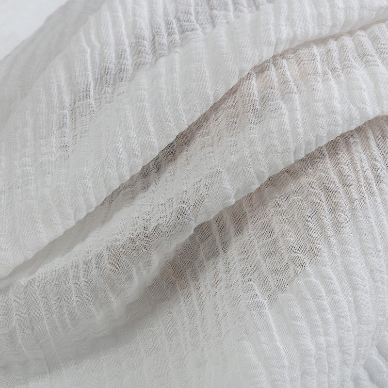 Breathable natural soft lightweight plain yarn dyed crepe 100% ramie fabric for home textile curtains garment