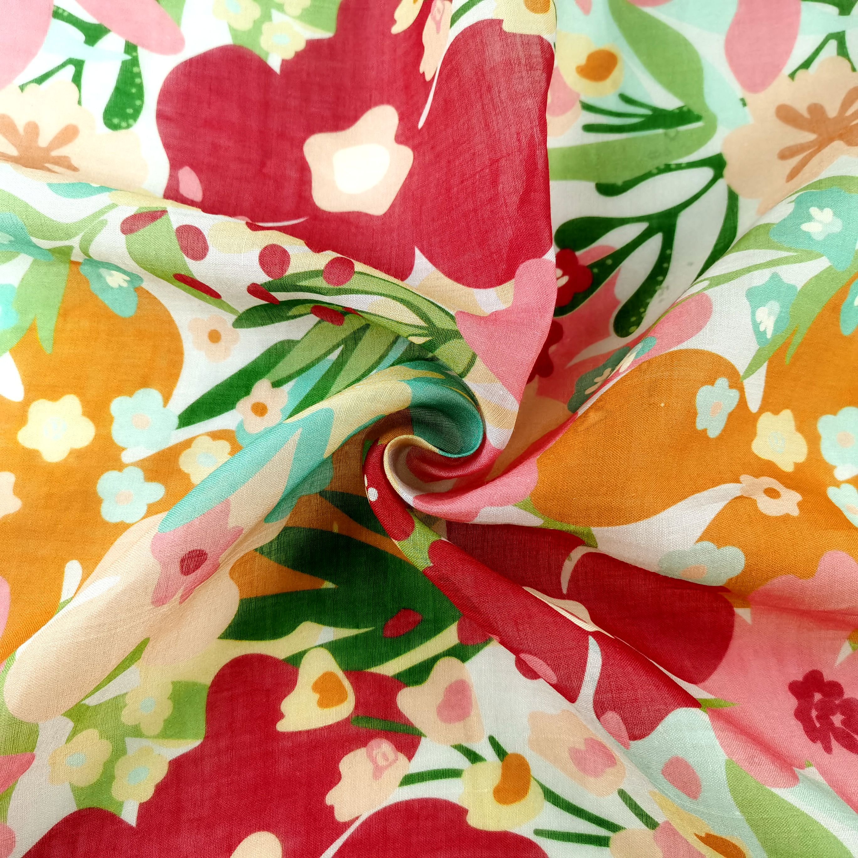 60S 100% Ramie Printed Newest Cheap Hot Sale 2024 High Quality Comfortable Ramie Fabric