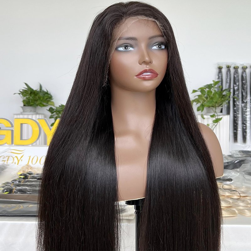 Factory Price Wholesale Peruvian Human Hair HD Lace Front Wig Raw Cuticle Aligned 13*4 4*4 HD Lace Brazilian Human Hair Wig