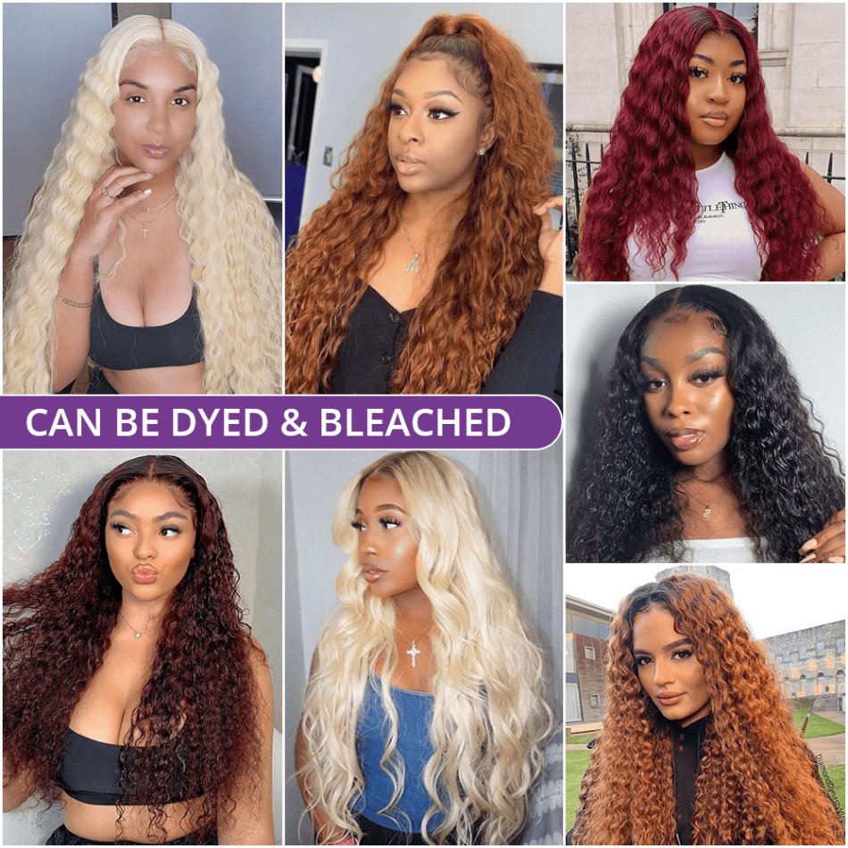 Cheap European Raw Human Hair High Ponytail Natural Color Pre Plucked Water Wave Curly 360 Full Lace Front Wigs For Black Women