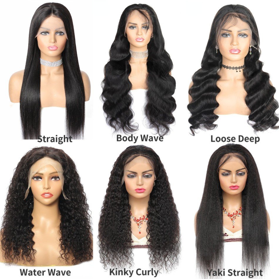 Cheap European Raw Human Hair High Ponytail Natural Color Pre Plucked Water Wave Curly 360 Full Lace Front Wigs For Black Women