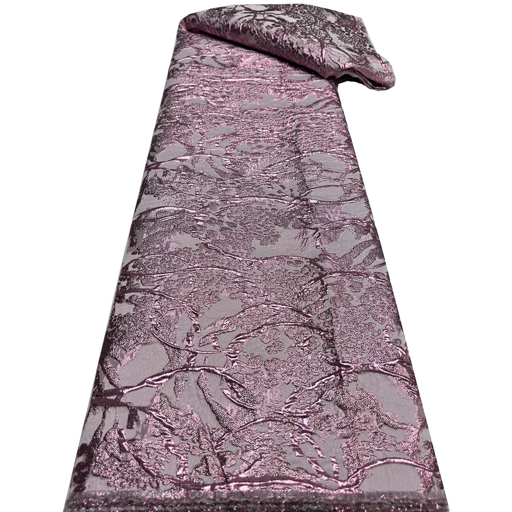 NI.AI African Fancy Brocade Jacquard Fabric For Dress Good Quality Jacquard Lace Fabrics Embroidery For Women Dress