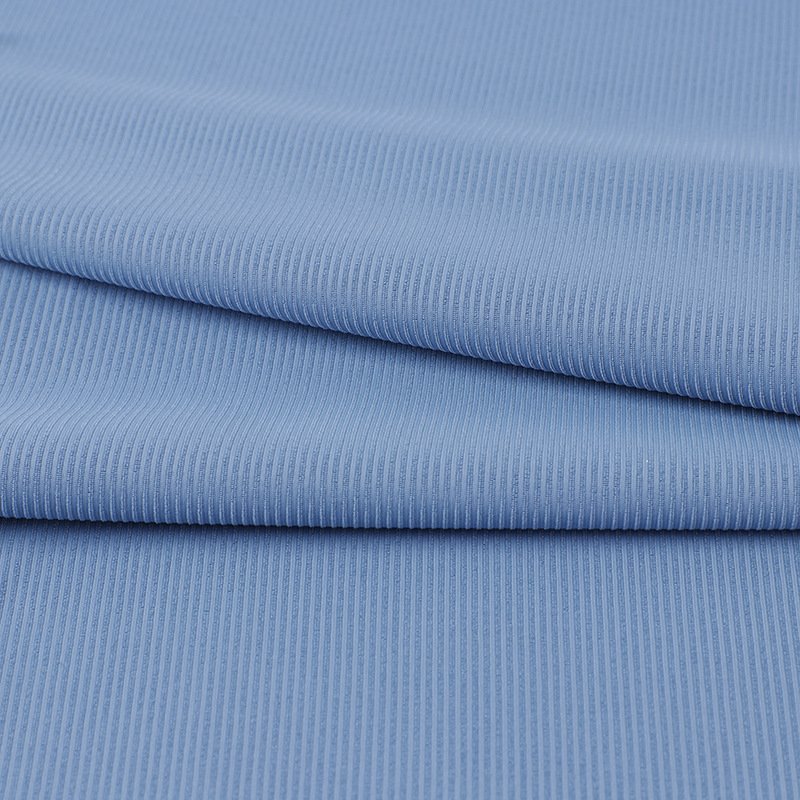 Double Faced 75% Nylon And 25% Spandex Sportswear Fabric For Making Ribbed Tank Top Men Ribbed Pants Men
