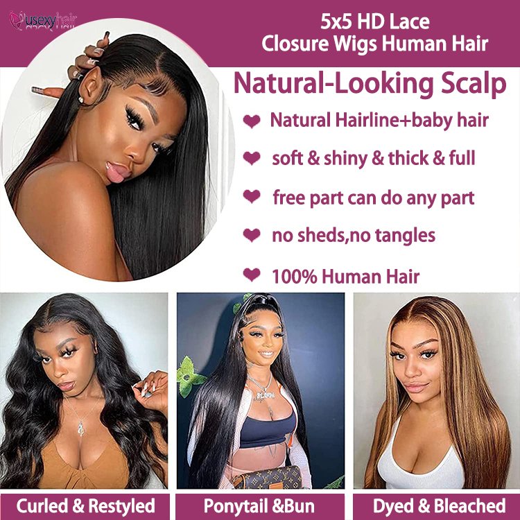 Pre Plucked Wear go human hair glueless wig hd lace frontal cuticle aligned Raw hair indian lace front wigs for black women