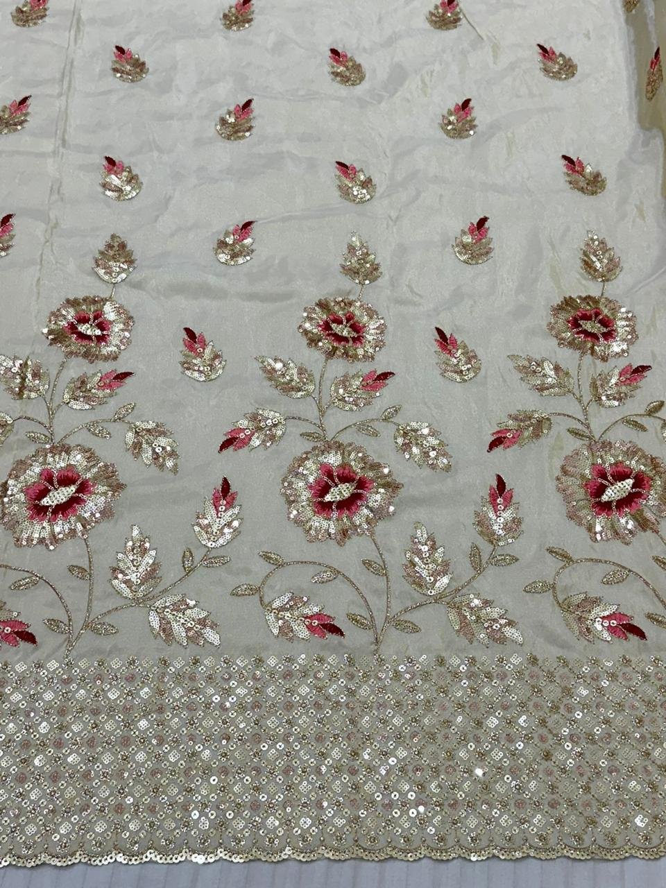 Direct Factory Import Most Selling Pure Natural Silk Crepe Embroidery Fabric Wedding Special Occasions Printed Tulle Boys'