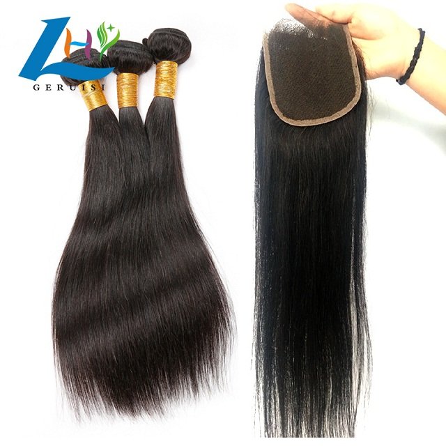 Pure Handmade HD 4x4 5x5 6x6 Lace Closure Virgin Mink Brazilian Straight Wave Human Hair Swiss transparent Lace Closure