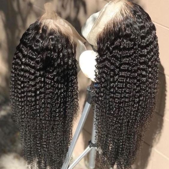 28 inch HD Lace Full Virgin Brazilian Human Hair Wigs Deep Wave Curly Transparent Lace Front Human Hair Wigs for Black Women