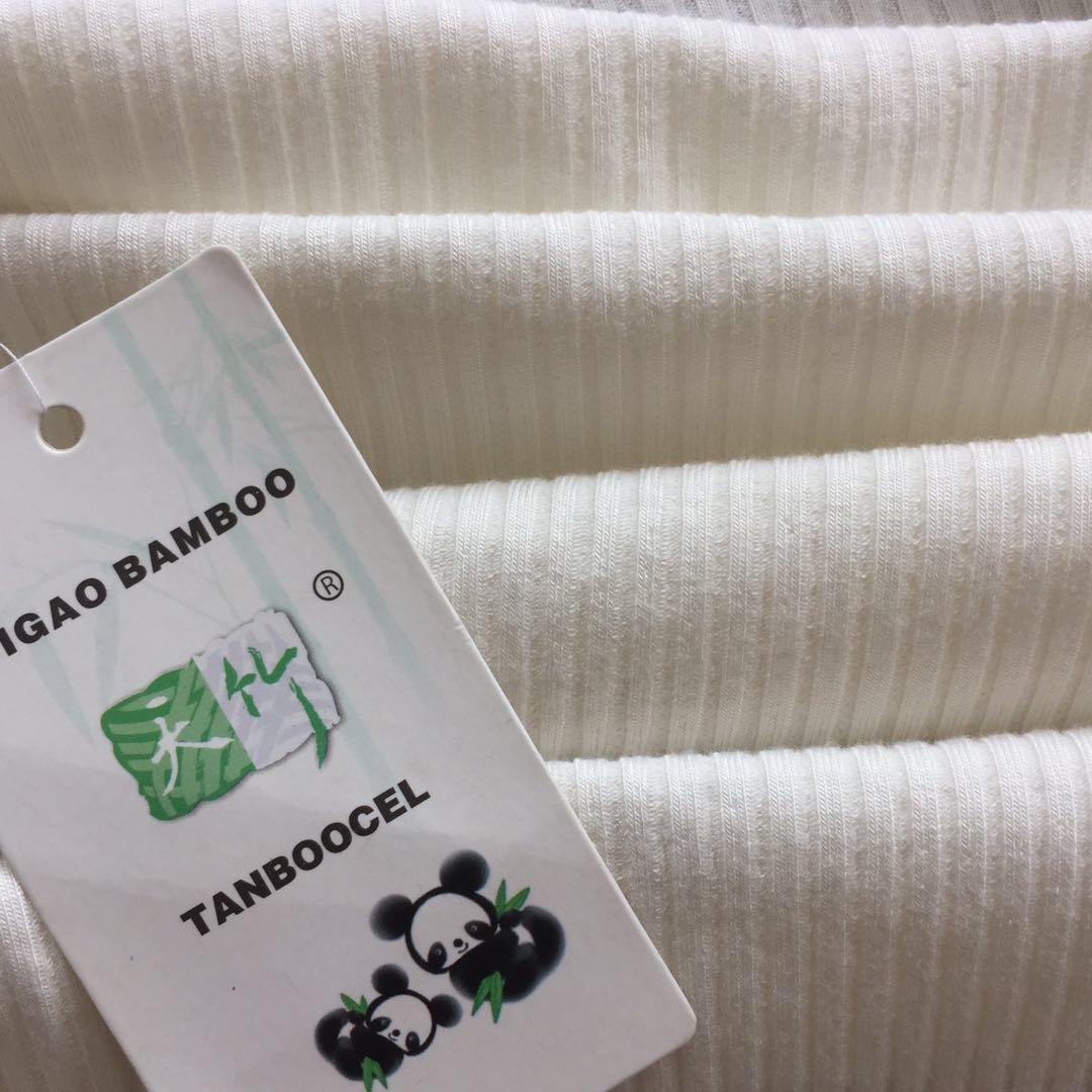 fabric bamboo spandex rib 330gsm 125cm for underwear oeko-tex 100 class 1