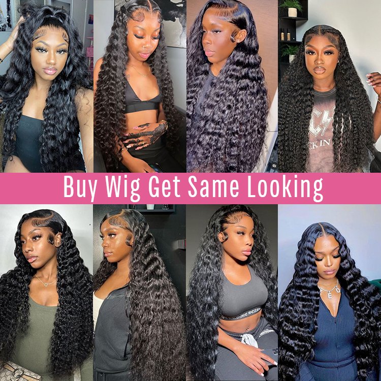 Drop Shipping Vendor virgin human hair hd curly lace Full frontal deep wave 13x4 hd transparent lace frontal wigs