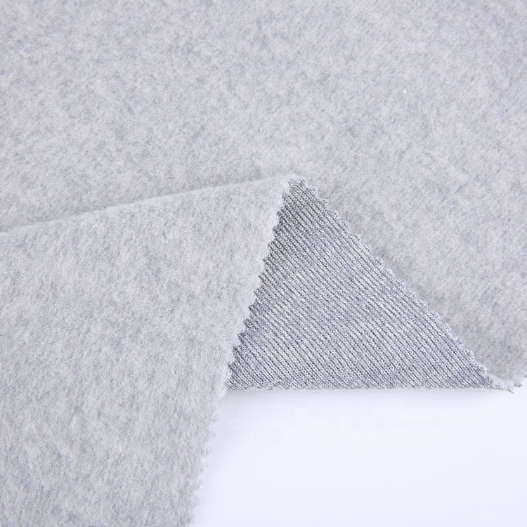 Hot sale 1x1 rib knit fabric China manufacturer customised thick needle knit TR nap brushed 1*1 rib fabric