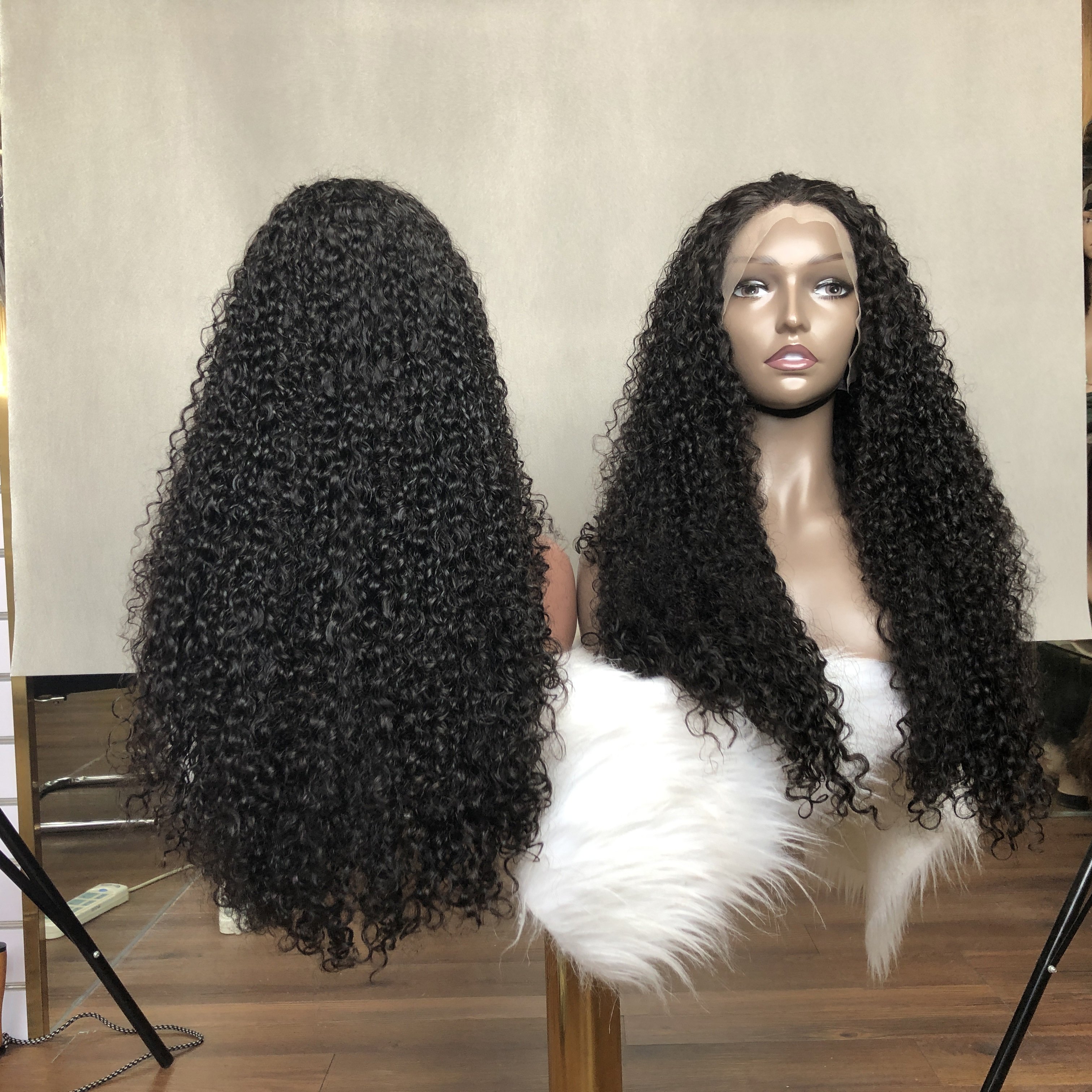 Raw Indian Temple Hair Wholesale Pixie Curl 13X4 HD Lace Frontal Wig Human Hair Wigs Virgin Hair Vendor Ready To Ship