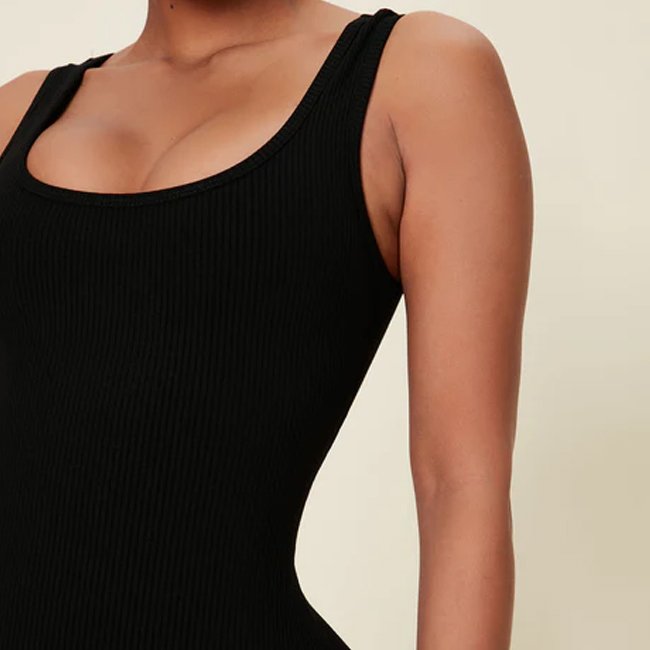 Wholesale Sexy Bodycon Playsuit Women Casual Back Tank Sleeveless Rompers Blank Ribbed Long Jumpsuit