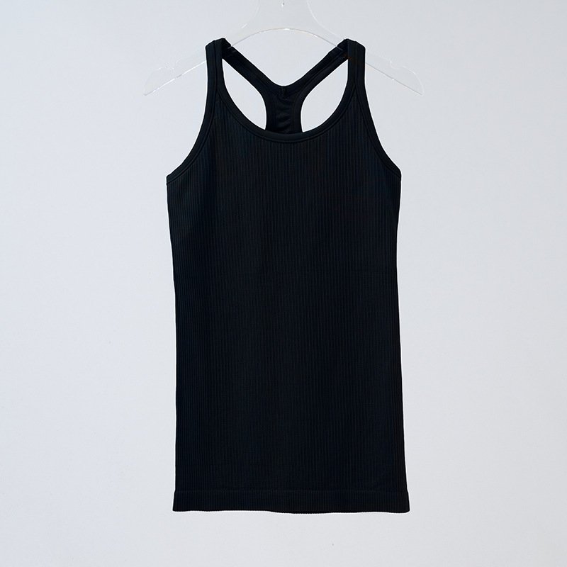Custom lulu Vest Singlet Gym Workout Fitness Tank Top Women Ladies Fashion Stylish Women Fitness Gym Singlets Knitted vest