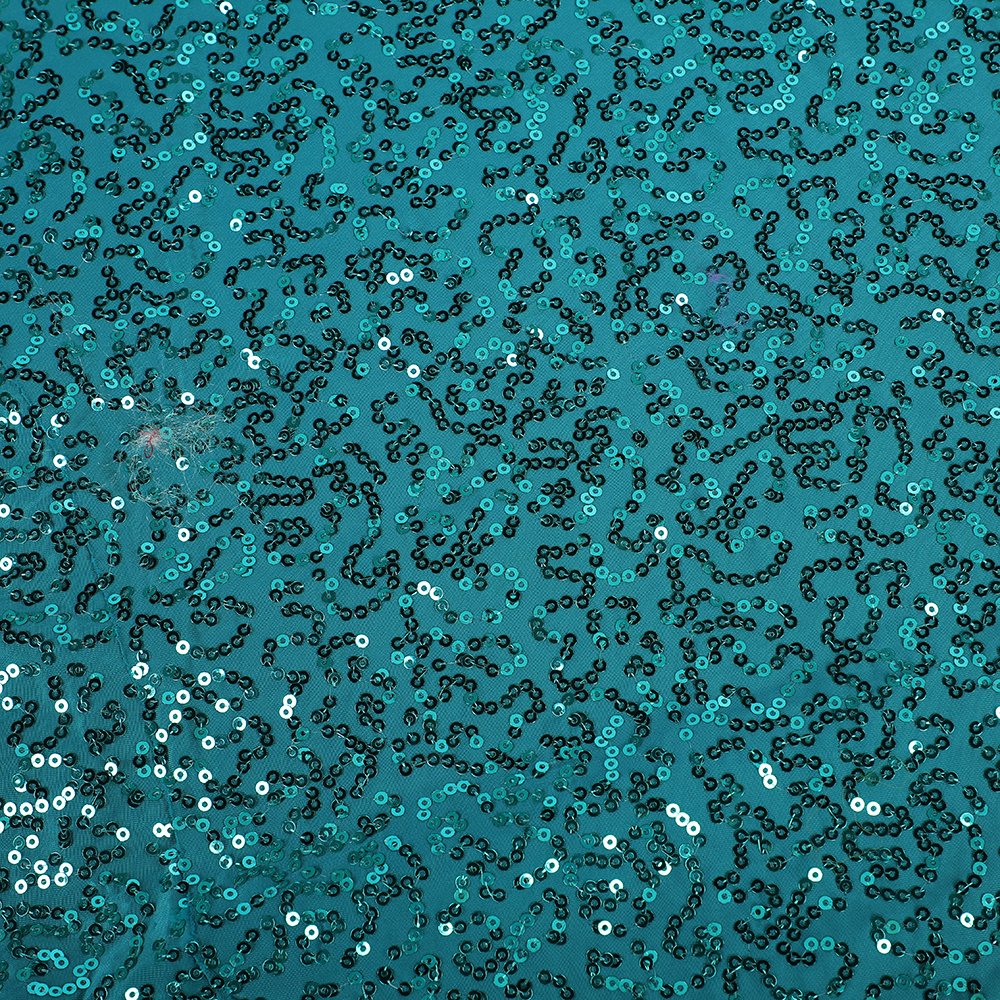 American Poly stretch sequins embroidery women's dance wear fabric 92%poly+8% spandex multi color stage fabric