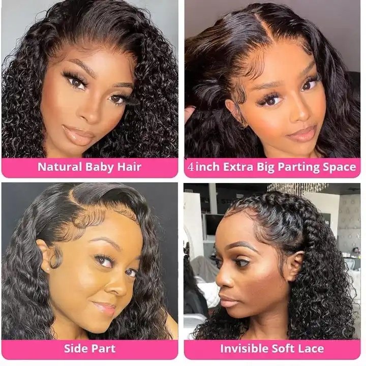 Raw Virgin Brazilian Double Drawn Human Hair Wig Black Women's Short Pixie Bob Straight Lace Front Frontal Baby Hair Lace Front