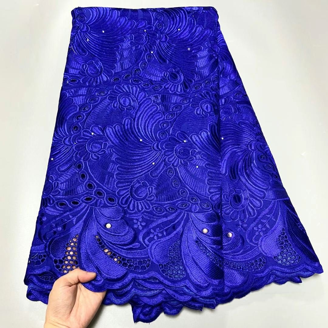 ACI Lace African Lace Fabrics 5 Yards/Piece High Quality 100% Cotton Swiss Voile Lace Fabric Dubai African Fabrics