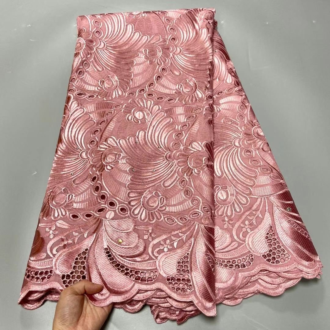 ACI Lace African Lace Fabrics 5 Yards/Piece High Quality 100% Cotton Swiss Voile Lace Fabric Dubai African Fabrics