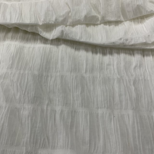 New design 98% cotton plain woven pleated crinkle cotton crepe airflow fabric for woman long dress