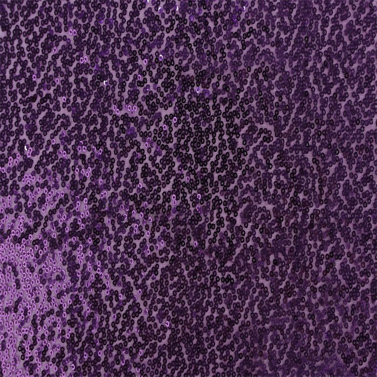 Party Wear Clothes Material Fabric 100% Polyester FDY Sequin Straight Embroidery Fabric For Dress