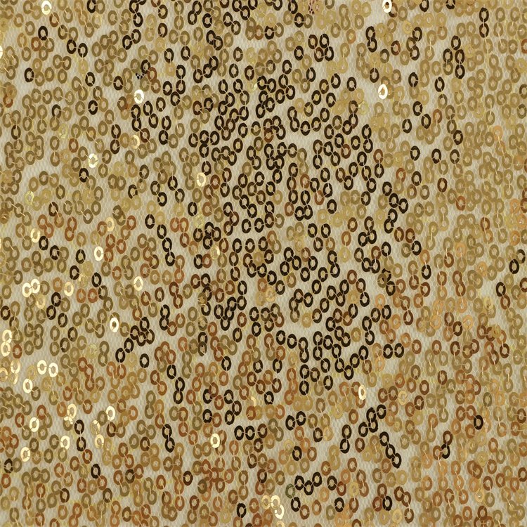 Party Wear Clothes Material Fabric 100% Polyester FDY Sequin Straight Embroidery Fabric For Dress