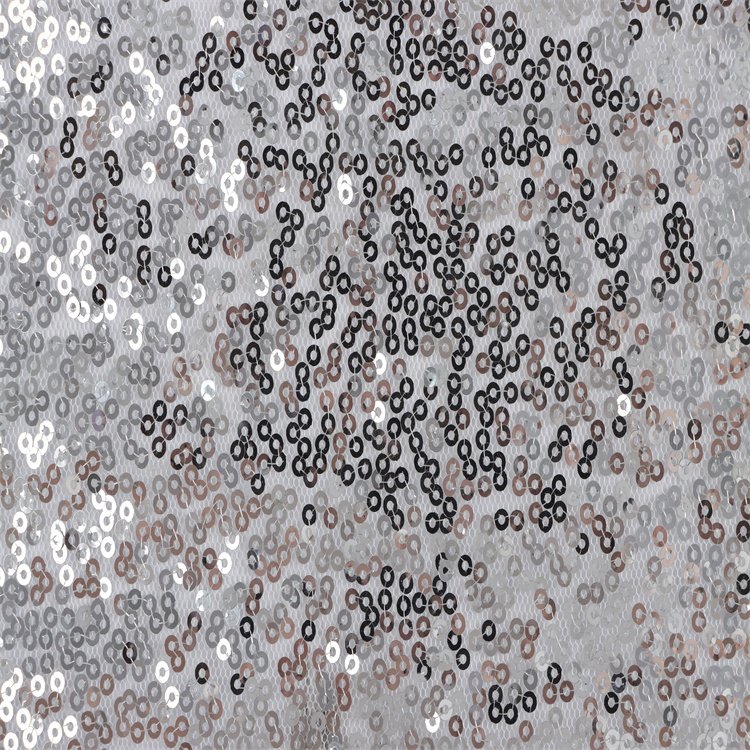 Party Wear Clothes Material Fabric 100% Polyester FDY Sequin Straight Embroidery Fabric For Dress