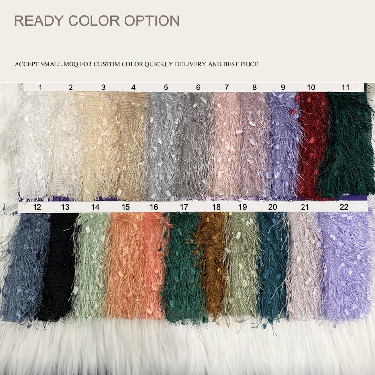 2024 new arrival good price handmade feather fabric lace fabric with feather for dress