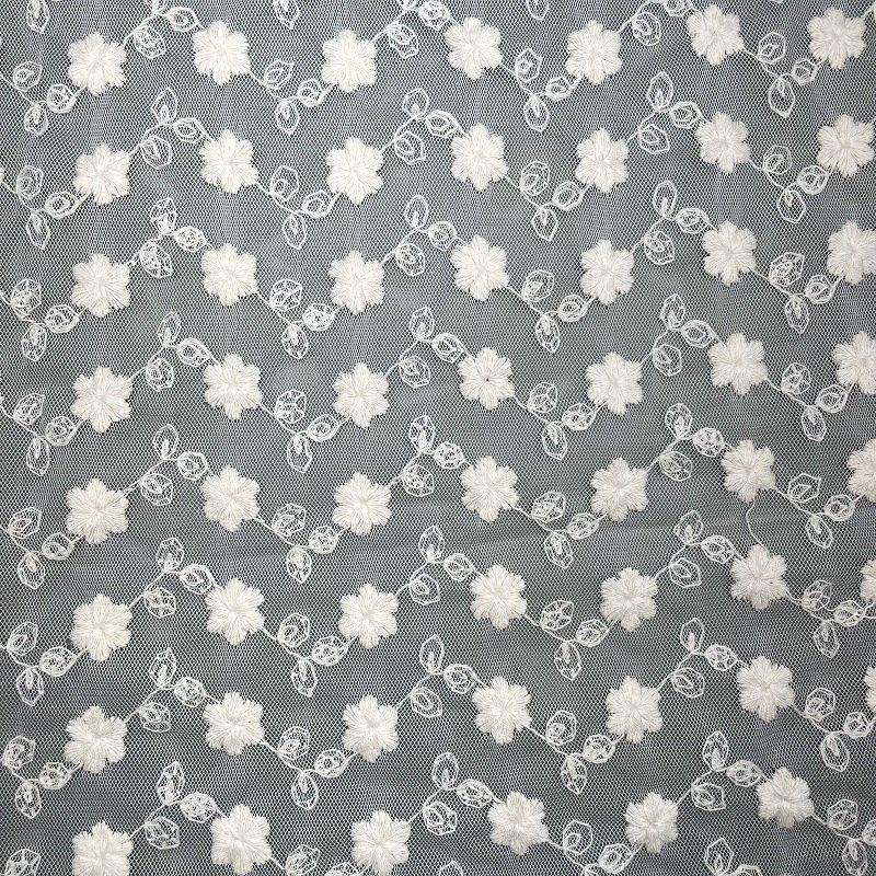 Custom Latest Design Lace Embroidery Fabric for Dress and Garment