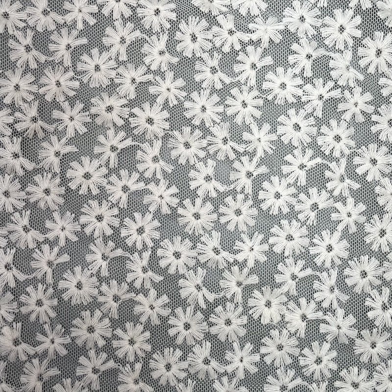 Custom Latest Design Lace Embroidery Fabric for Dress and Garment