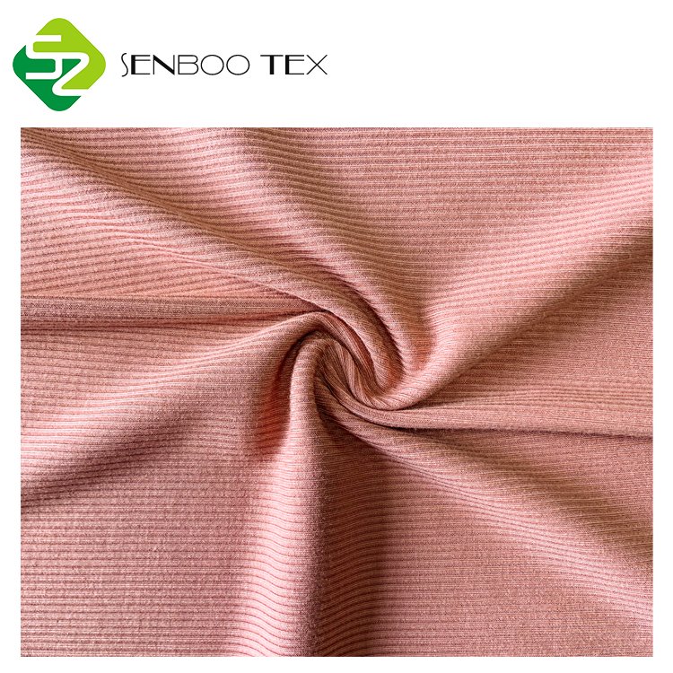 OEKO Tex 100 205gsm Eco-Friendly Ribbed Fabric 95% Organic Bamboo 5% Spandex Dyed Baby Sweatshirt Accessory Boys Girls Sleepwear