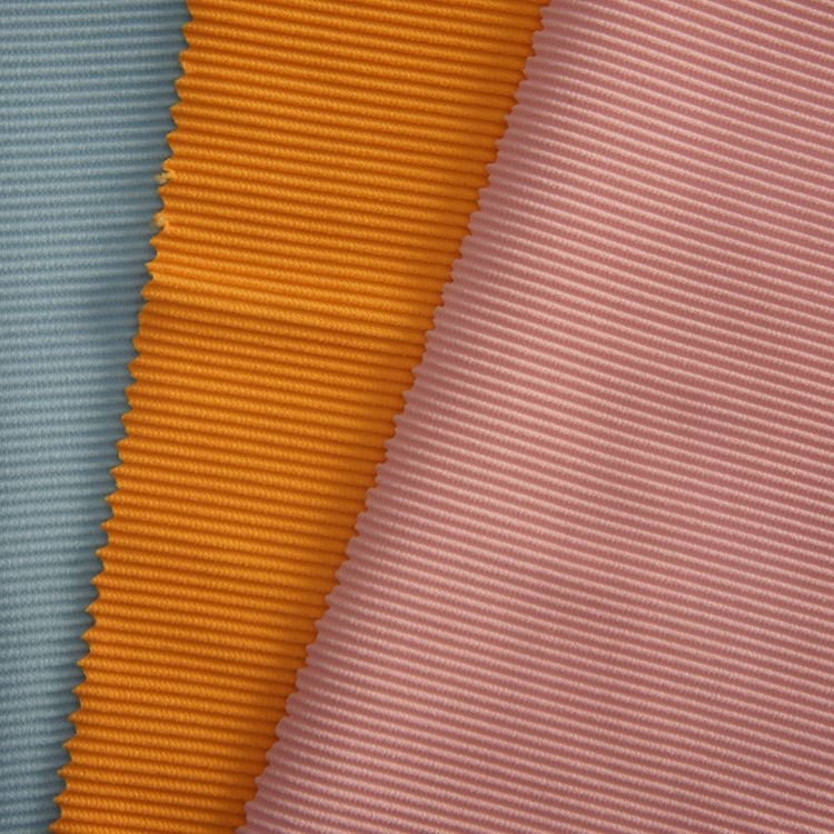 wholesale stock colors 85% polyamide 15% elastane nylon ribbed spandex swimsuit fabric
