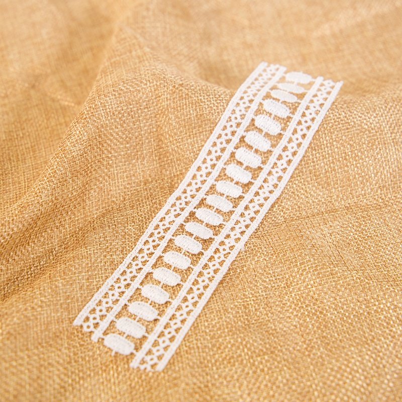 Wholesale Hot Sale Embroidery White Hollow Guipure Lace Fabric Chiffon Flower Trim for Clothing