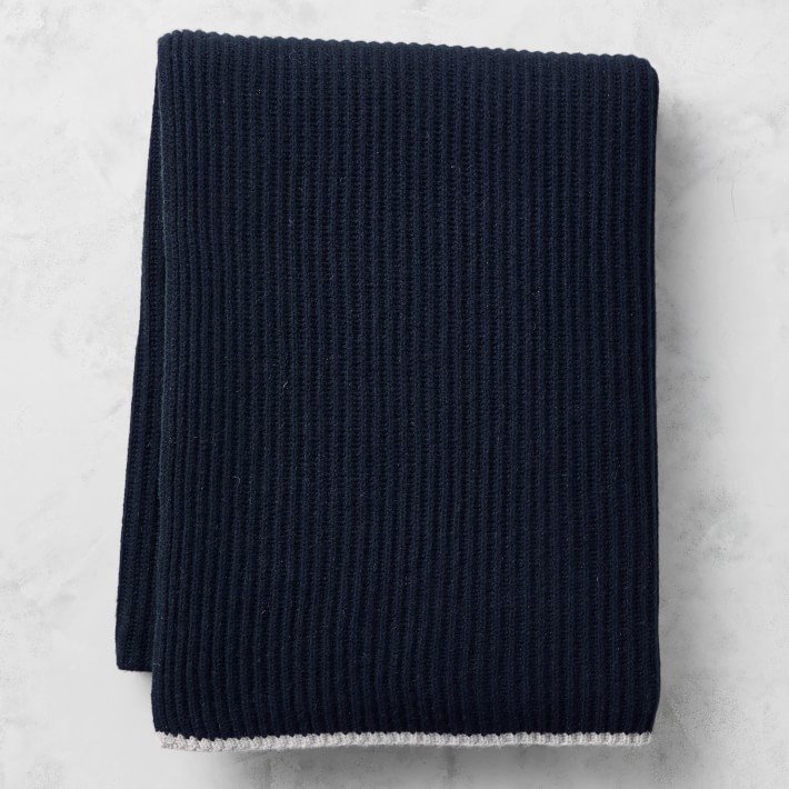 Wholesale 100% Cashmere Blanket large size other blankets rib knit cashmere throw