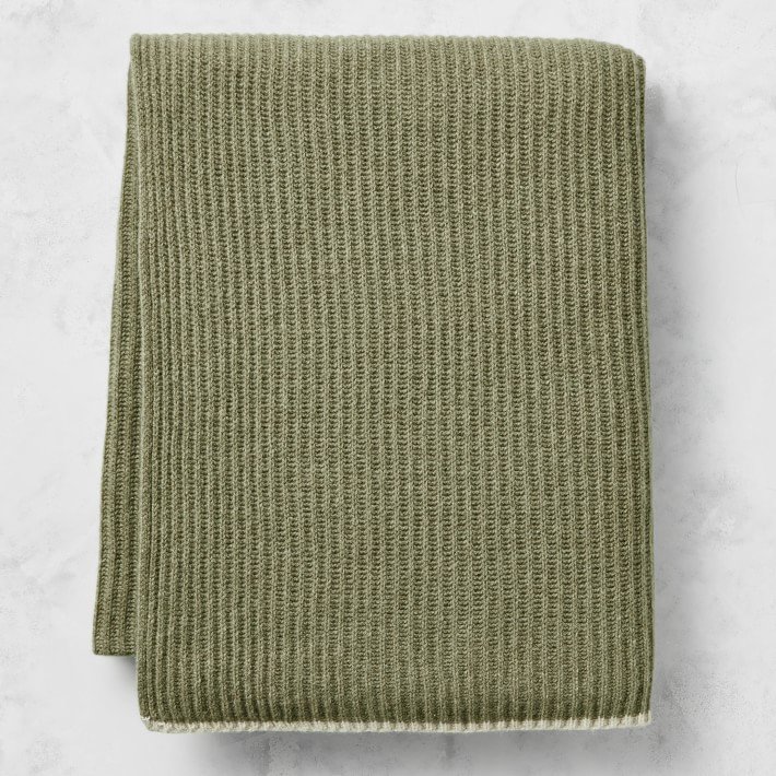 Wholesale 100% Cashmere Blanket large size other blankets rib knit cashmere throw