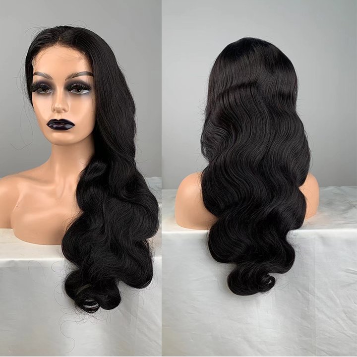 Wholesale Price Body Wave 150% Chinese Human Hair Lace Front Wig 13*4/4*4 Remy lace Wigs Natural Human Hair Wigs Fast Shipping