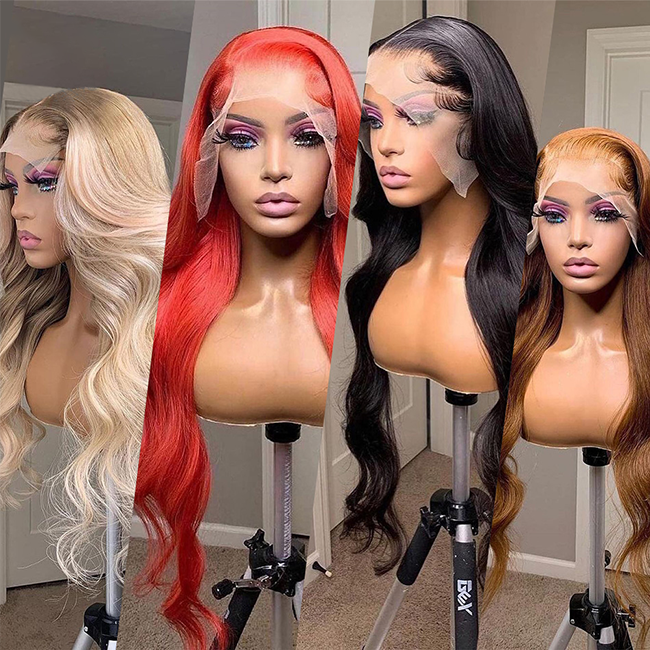 High Quality Raw Vietnamese Virgin Human Hair Vendors Loose Body Deep Wave Lace Front Wigs Glueless Full Hd Lace Frontal Wigs