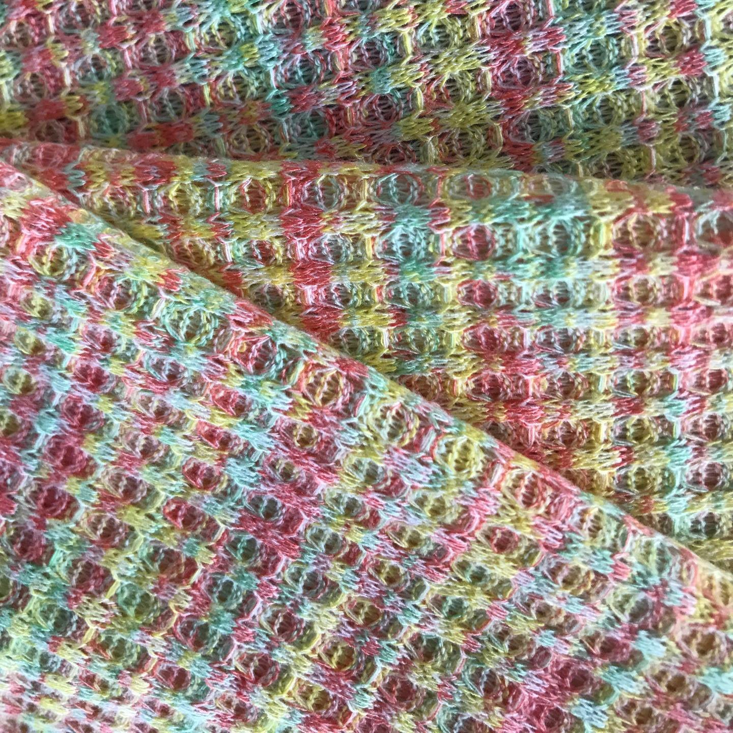 Hot Sale Colorful Yarn Dyed Breathable RTN Polyester Rayon Spandex Soft Stretch Knit Elastic Rib Fabric For Sweater