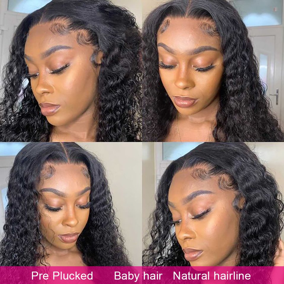 Cheap Transparent Lace Frontal Wig Raw Brazilian Water Wave Virgin Human Hair Full Hd Lace Front Wig Human Hair For Black Women