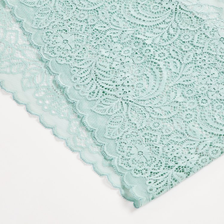 Underwear Lace for Garment Hot Selling New Design Knitted Trimming Lace Nylon Stretch Bride Wedding Lace Mesh Fabric 22cm