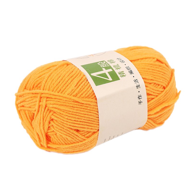 JP Milk Cotton Crochet Knitting Combed Compact Yarn Multiple Colors Hand Weaving Thread Thick Knitting Thread