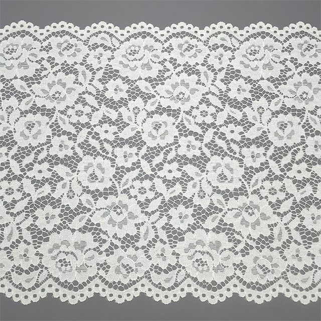 TUTON Top Quality Custom French Elastic Lace 23 CM Trim Wholesale For Lingerie