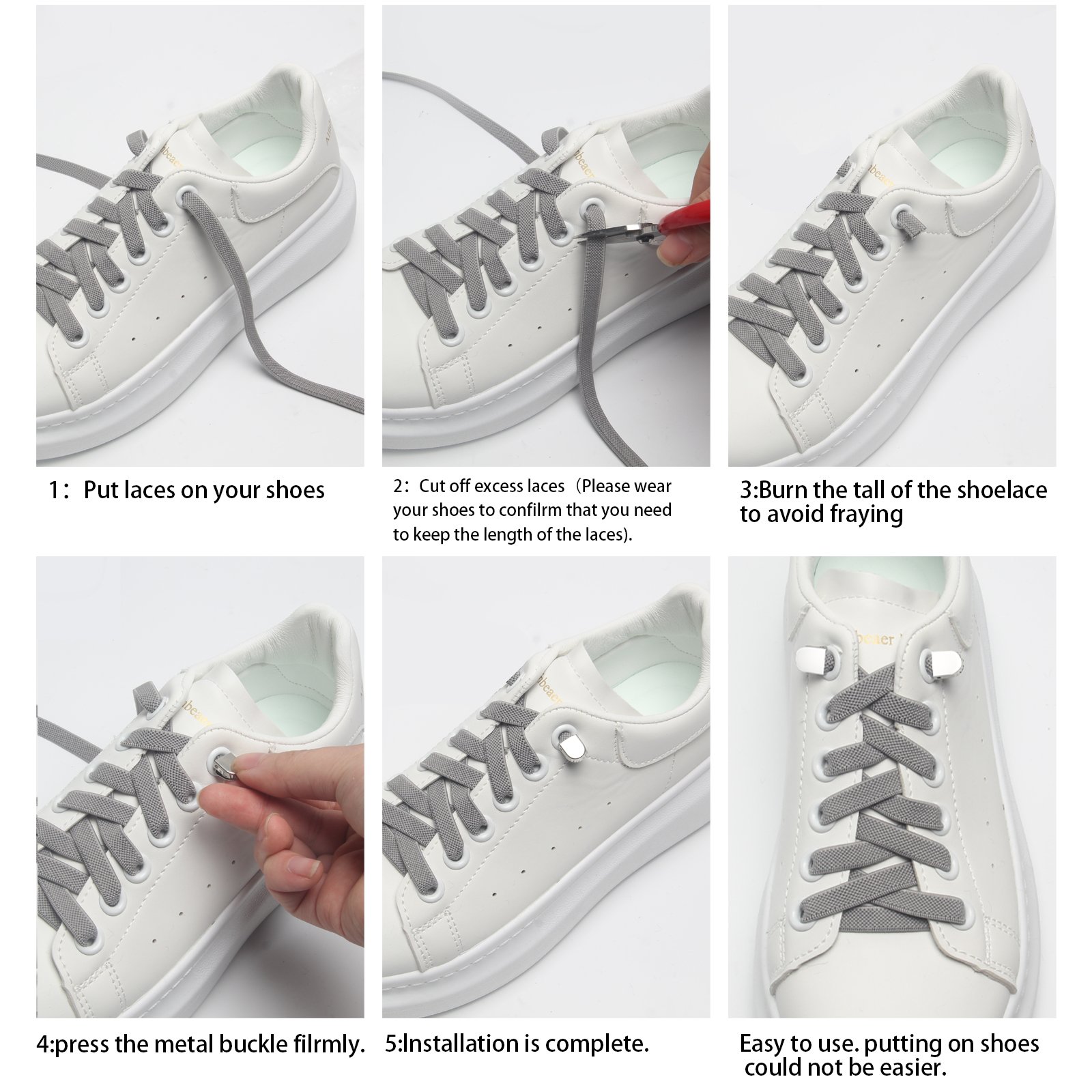 No Tie Flat Elastic Shoe laces With Lock 100cm Tie-dye Gradient Polyester Outdoor Leisure Sneakers Lazy laces Accept custom