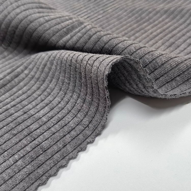 Factory custom color 4x2,2x2 polyester rayon cotton spandex french brush ribbed fabric for shirt,dress