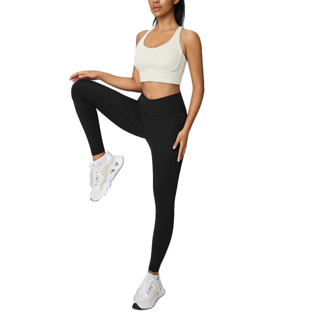 fitnessSexy Ladies Yoga Pants High Waist Knitted Sportswear Breathable Yoga Set For Adults And HighSchoolGirls seamless yoga set