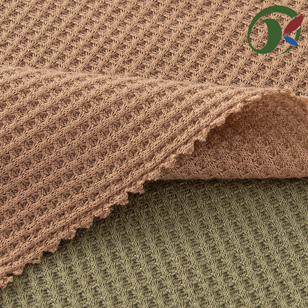 30038 Customized double-sided stretch 97% polyester 3% spandex Waffle knit fabric for stylish spring and summer clothing