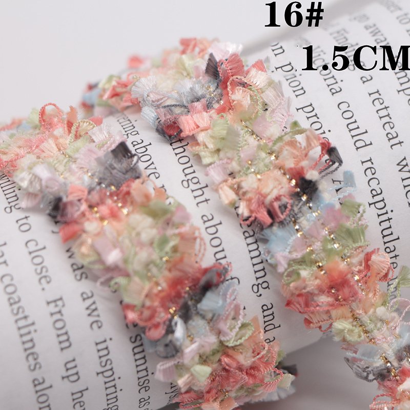 1.5CM Width FASHION Embroidery Lace Handmade DIY Hair Accessories Sewing Material Fabrics For Dresses