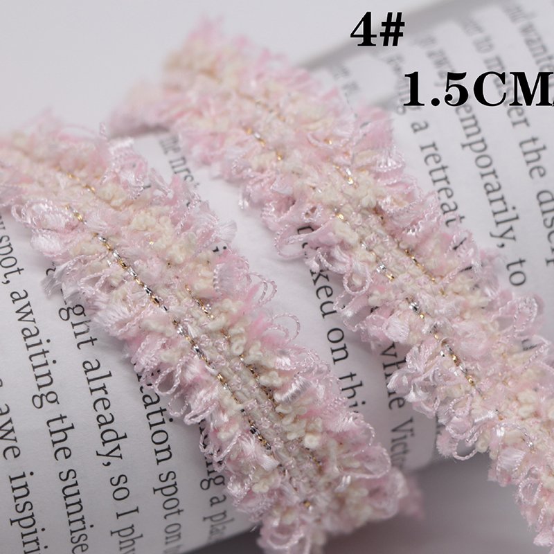 1.5CM Width FASHION Embroidery Lace Handmade DIY Hair Accessories Sewing Material Fabrics For Dresses