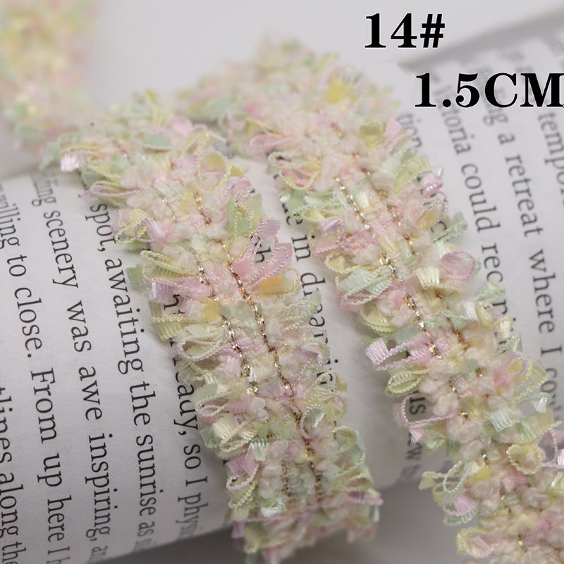 1.5CM Width FASHION Embroidery Lace Handmade DIY Hair Accessories Sewing Material Fabrics For Dresses