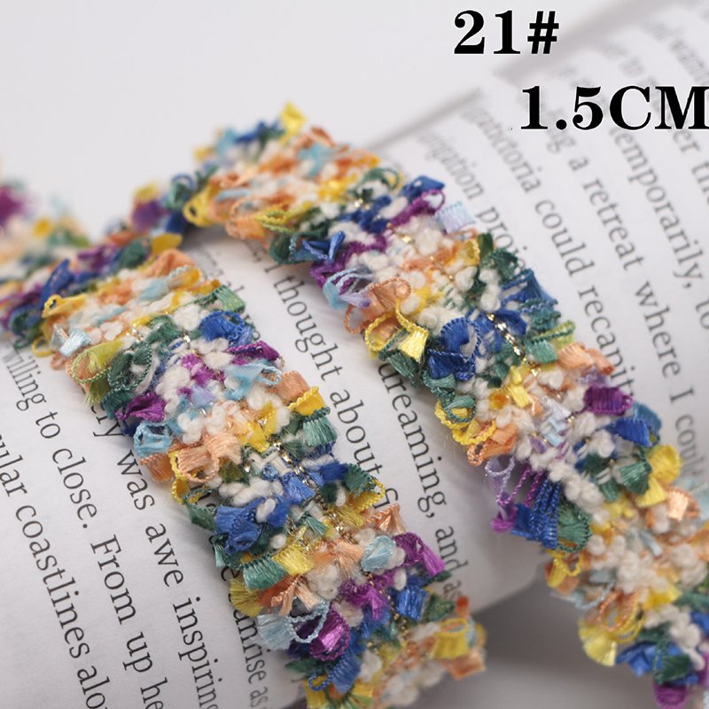 1.5CM Width FASHION Embroidery Lace Handmade DIY Hair Accessories Sewing Material Fabrics For Dresses